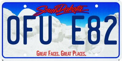 SD license plate 0FUE82