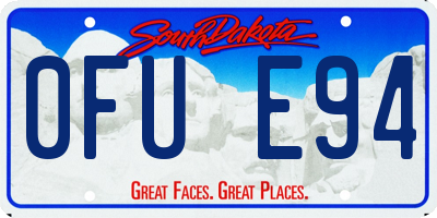 SD license plate 0FUE94