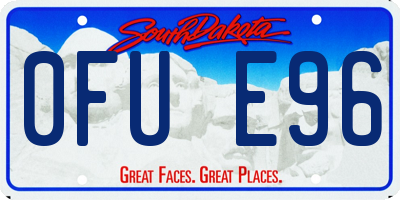 SD license plate 0FUE96