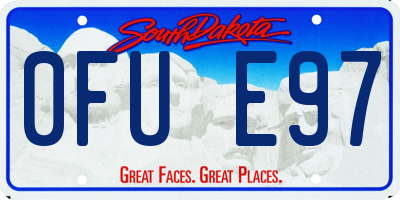 SD license plate 0FUE97