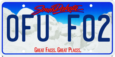 SD license plate 0FUF02