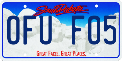 SD license plate 0FUF05