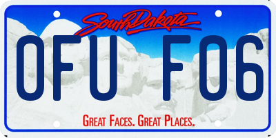 SD license plate 0FUF06