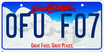 SD license plate 0FUF07