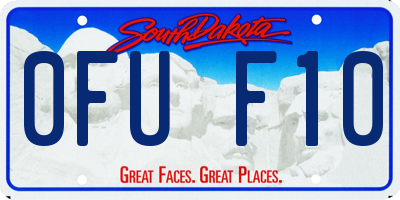 SD license plate 0FUF10