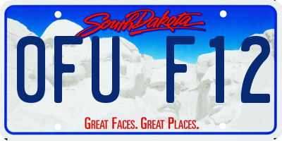 SD license plate 0FUF12