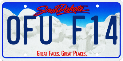SD license plate 0FUF14