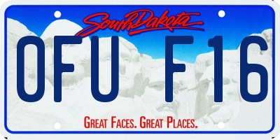 SD license plate 0FUF16