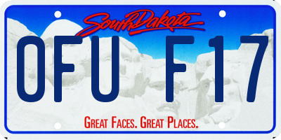 SD license plate 0FUF17
