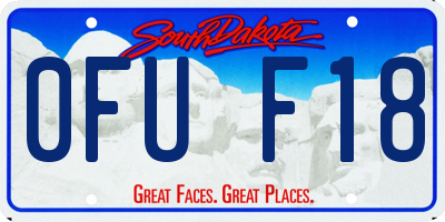 SD license plate 0FUF18