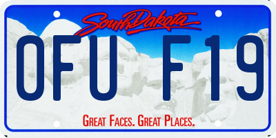 SD license plate 0FUF19