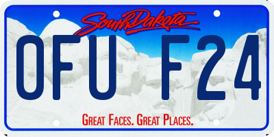 SD license plate 0FUF24