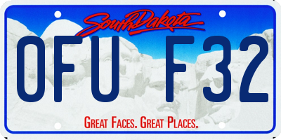 SD license plate 0FUF32