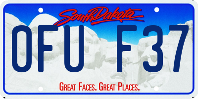 SD license plate 0FUF37