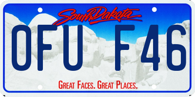 SD license plate 0FUF46