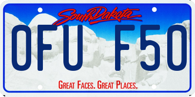 SD license plate 0FUF50