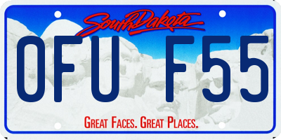 SD license plate 0FUF55