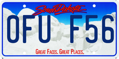 SD license plate 0FUF56