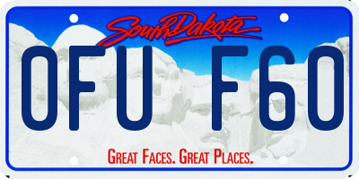 SD license plate 0FUF60