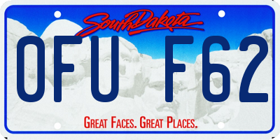 SD license plate 0FUF62