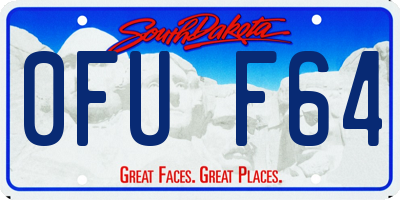 SD license plate 0FUF64