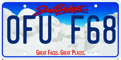 SD license plate 0FUF68