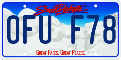 SD license plate 0FUF78