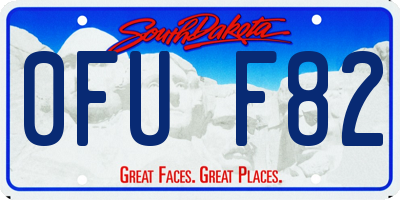 SD license plate 0FUF82
