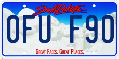 SD license plate 0FUF90