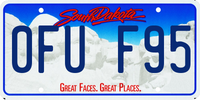 SD license plate 0FUF95