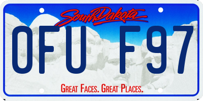 SD license plate 0FUF97