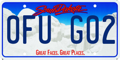 SD license plate 0FUG02