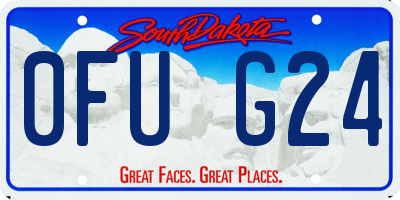 SD license plate 0FUG24