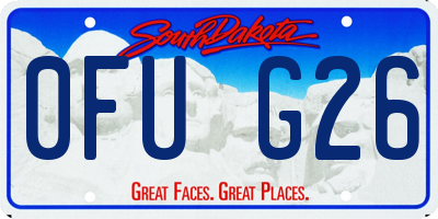 SD license plate 0FUG26