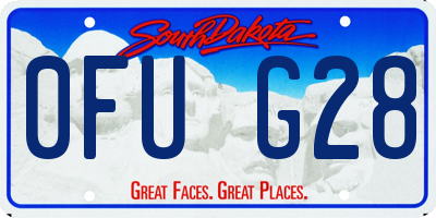 SD license plate 0FUG28
