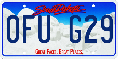 SD license plate 0FUG29