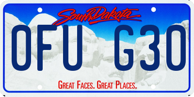 SD license plate 0FUG30
