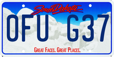 SD license plate 0FUG37