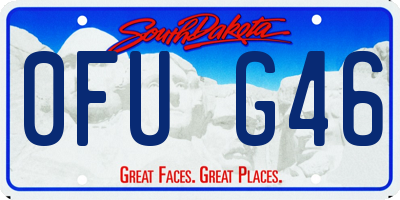 SD license plate 0FUG46