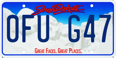 SD license plate 0FUG47