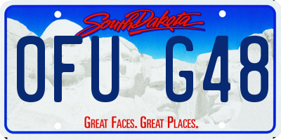 SD license plate 0FUG48