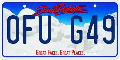 SD license plate 0FUG49