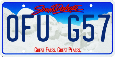 SD license plate 0FUG57