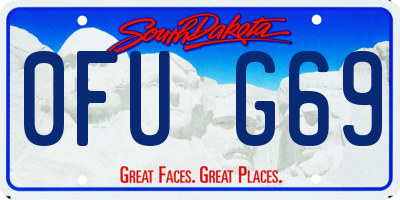 SD license plate 0FUG69