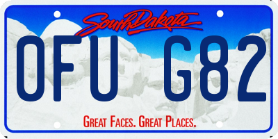 SD license plate 0FUG82