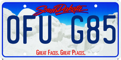 SD license plate 0FUG85