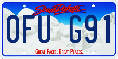 SD license plate 0FUG91