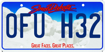SD license plate 0FUH32