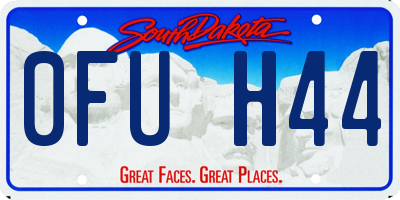 SD license plate 0FUH44