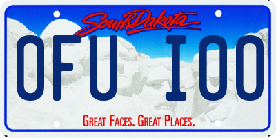 SD license plate 0FUI00